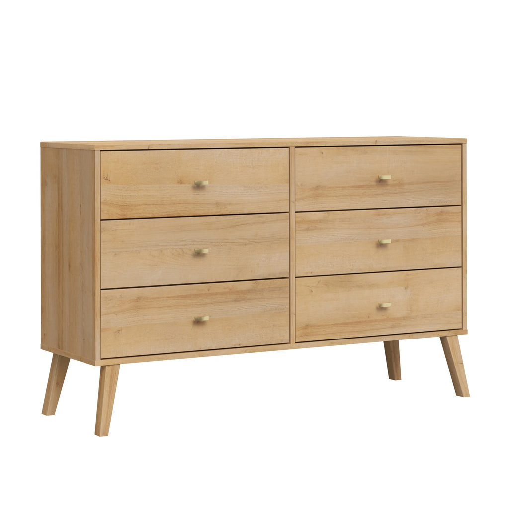 6 Drawer Wooden Dresser B2781