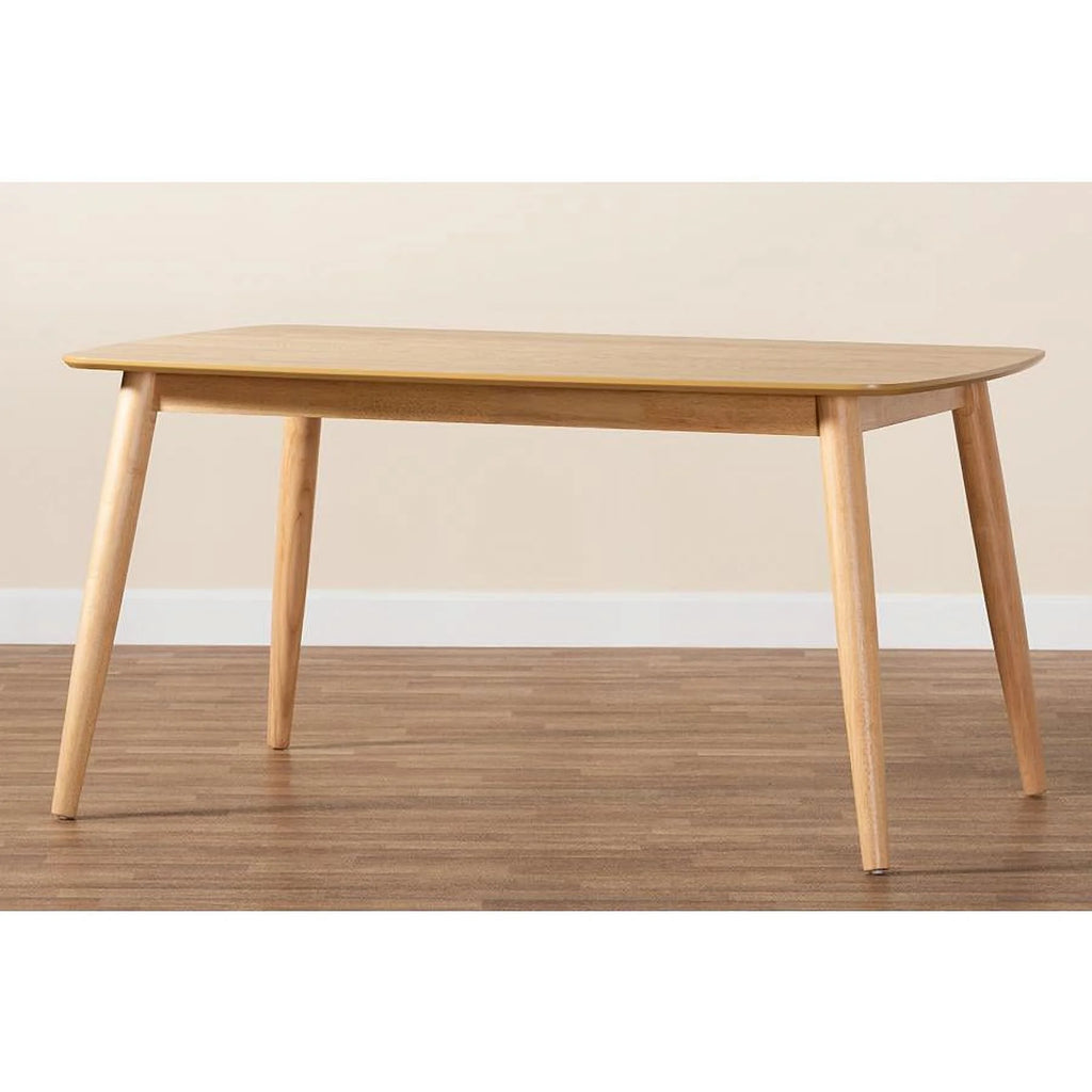 Natural Oak Finished Wood Dining Table Z349