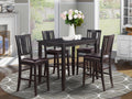 Black 5-piece Table and Counter Dining Chair Set V6371