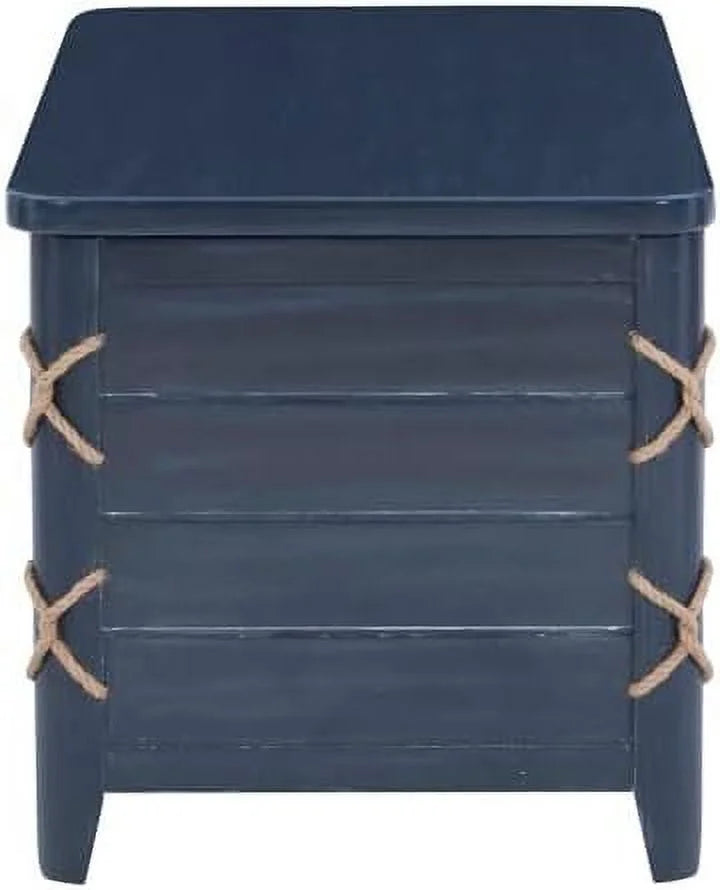 Blue Wood Storage Chest E65012
