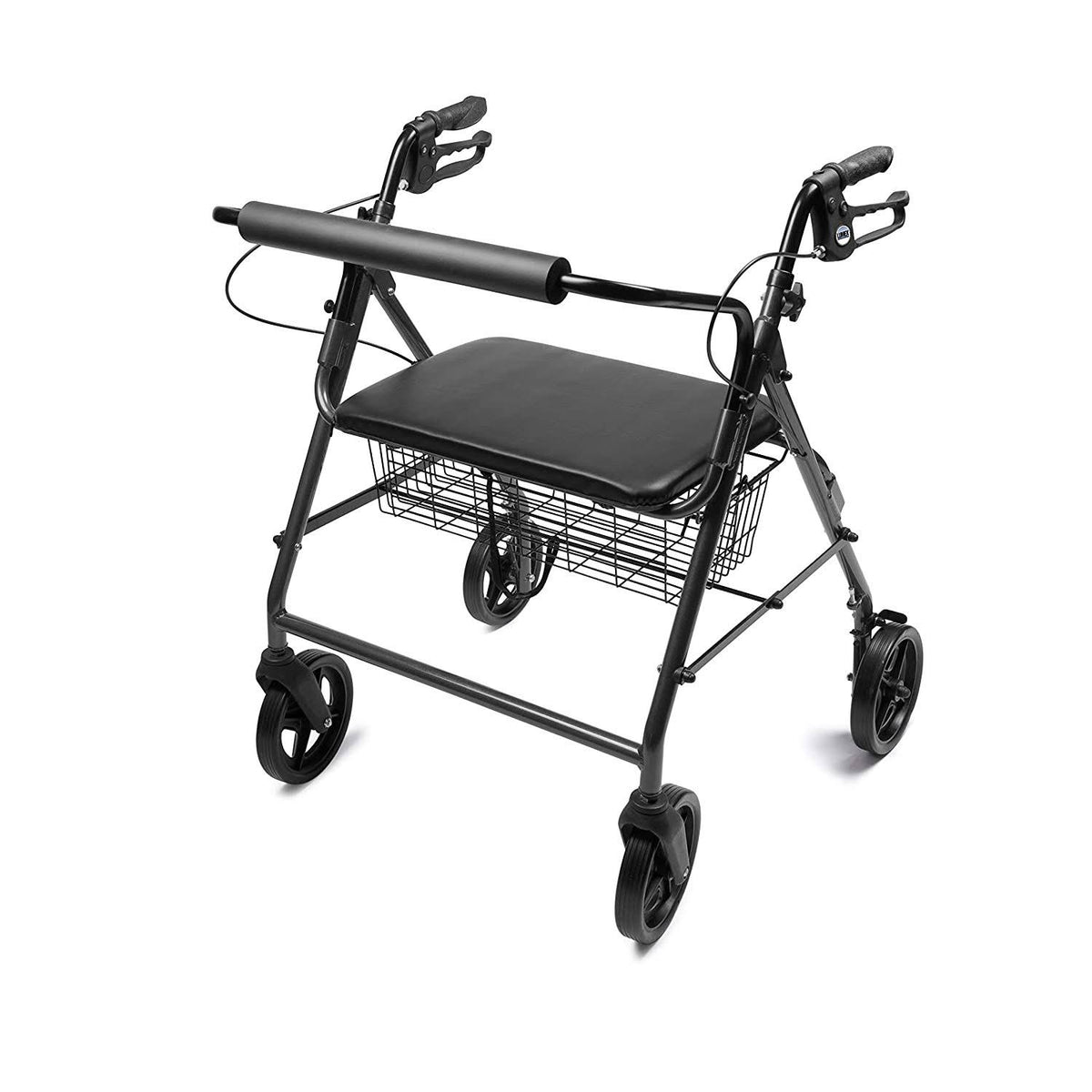 Black Four-Wheel Rollator J7012