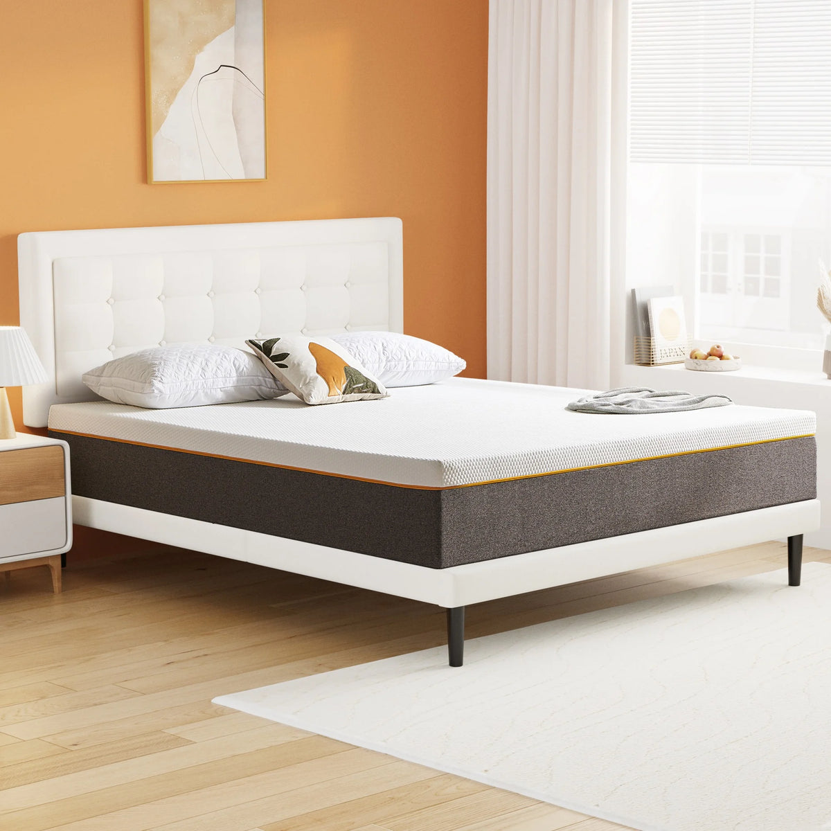 Queen 10 Cool Gel Memory Foam Mattress Y2106