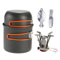 Outdoor Camping Cookware Pot Set with Fork and Spoon B602