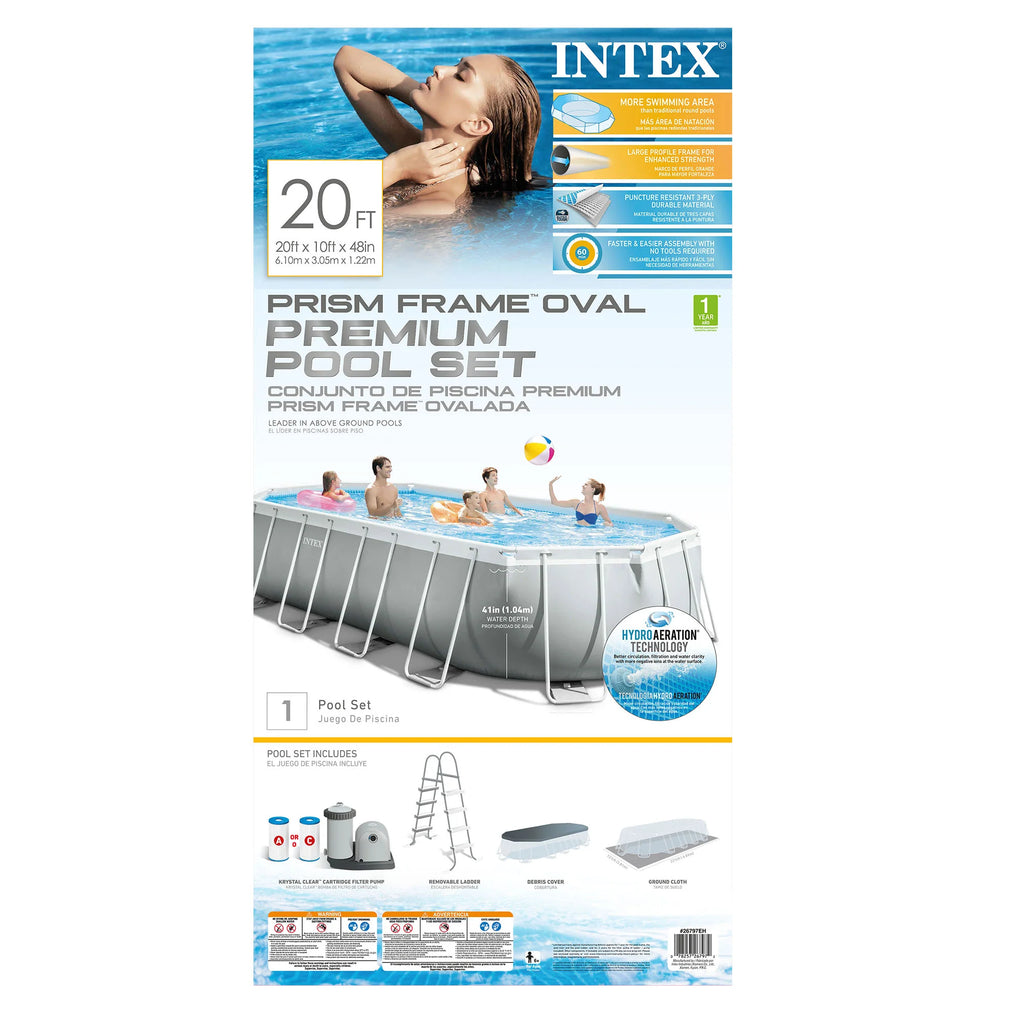 20 Foot Prism Frame Oval Pool Set M3574