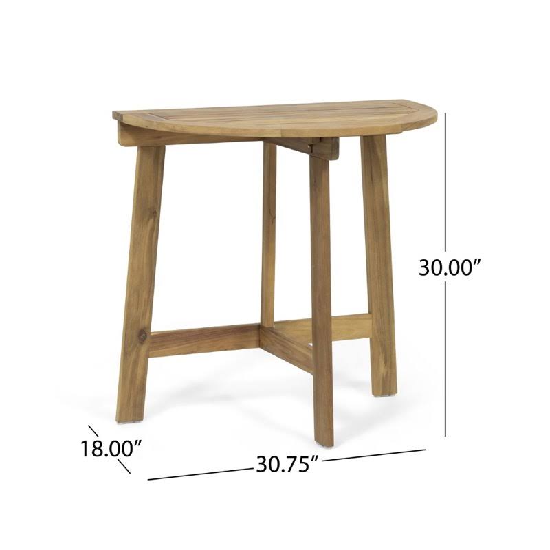 Acacia Wood Folding Bistro Table S6970