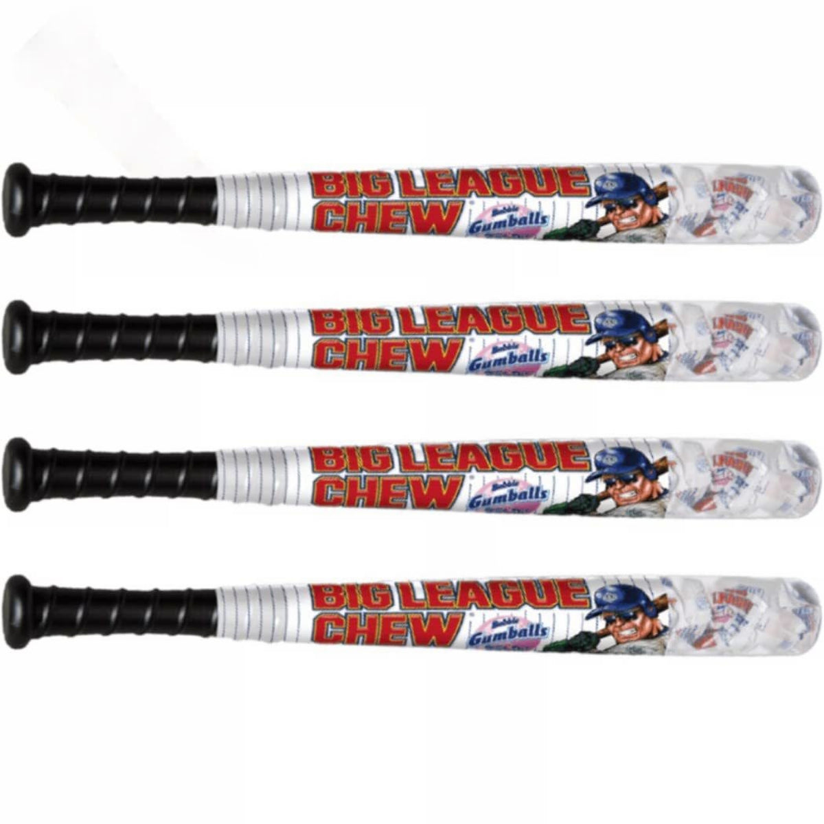 Bubble Gum Balls in Plastic Bat, 2.9 Oz, Pack of 4 K401