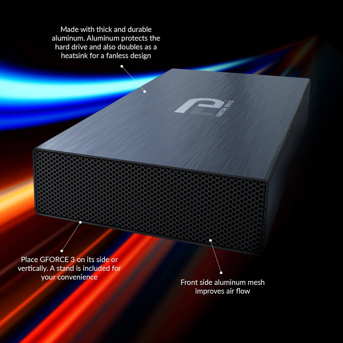 10TB Aluminum External Hard Drive C60610