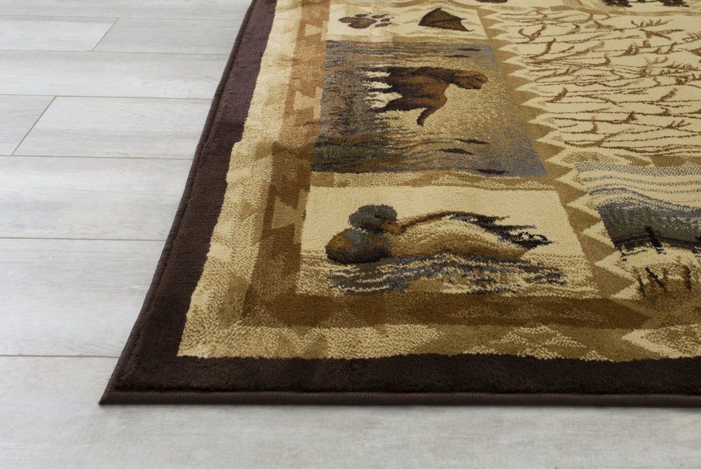 Multicolor Geometric Cabin Area Rug X705389