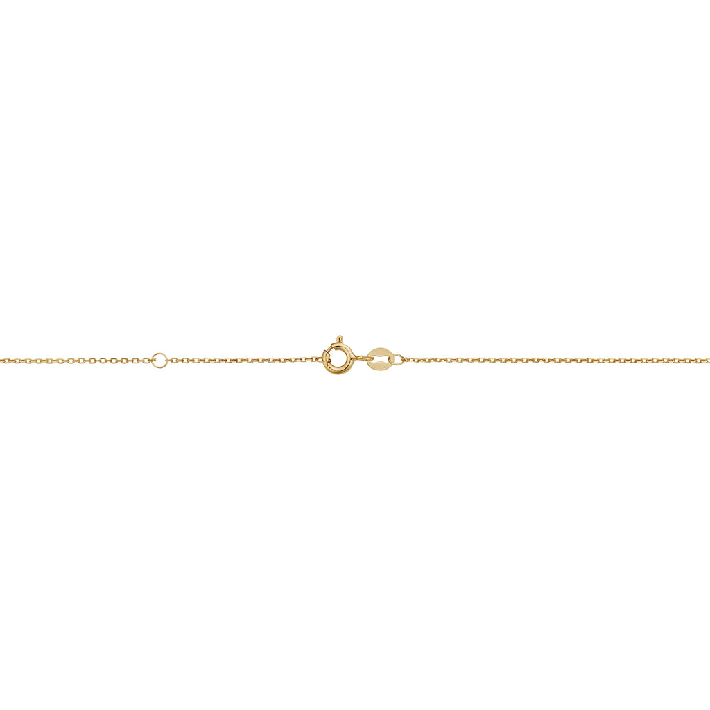 14k Yellow Gold Petite Heart Necklace W224