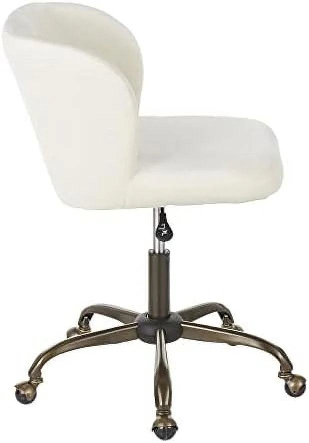 Cream Velvet Task Chair E452