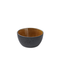 Stoneware Bowl 14cm Black Amber E155