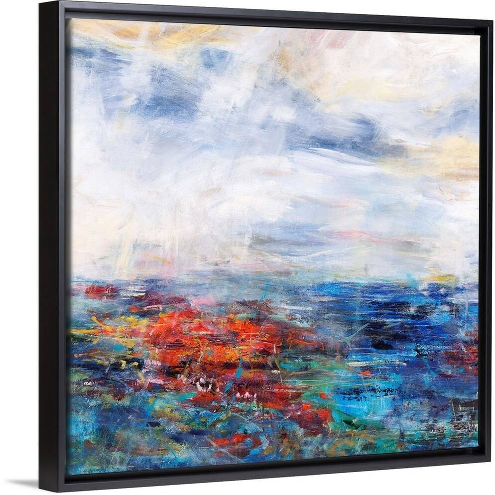 Black Float Frame Canvas Art - 20 x 20 H814540