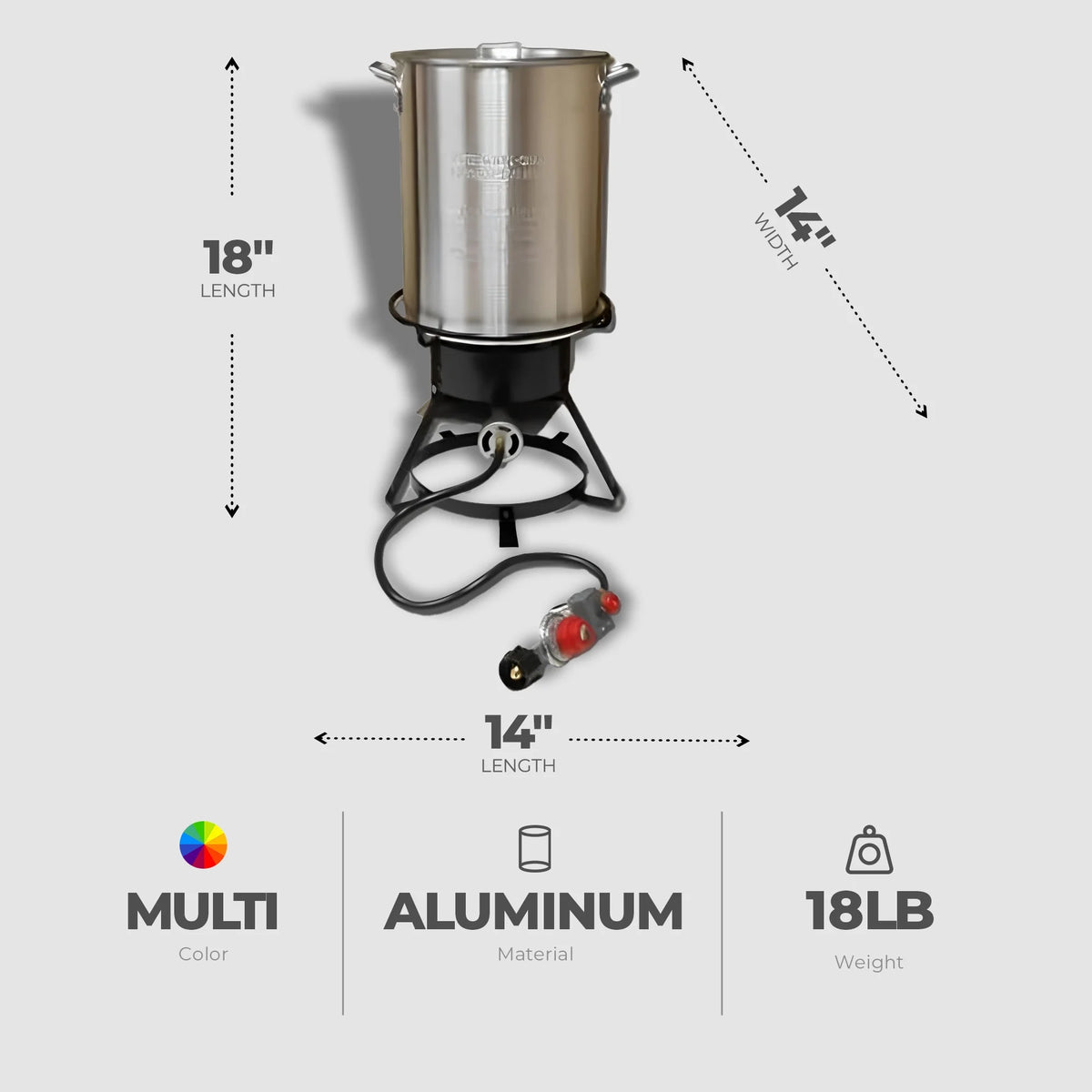 29Qt Aluminum Turkey Fryer A84522